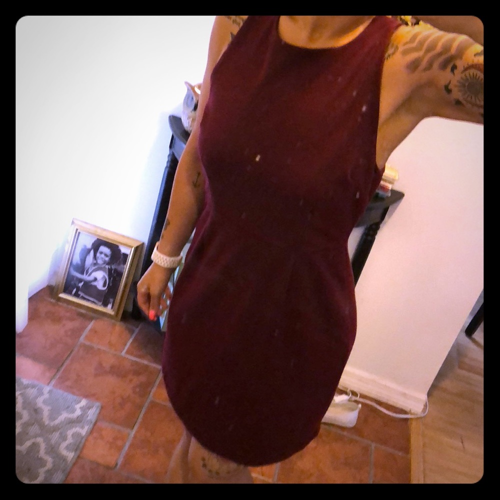 Ox blood dress